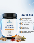 KRIDHVIKA ALWAYS FIT Men’s Health Ayurvedic Powder for Energy, Stamina & Physical Performance Support | Herbal Daily Wellness Formula | Take 3 gm Twice Daily with Water | 100 gm
