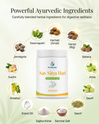 KRIDHVIKA NAV NITYA HARI Ayurvedic Digestive & Kabja Care Powder for Stomach Wellness and Gut Support | Helps Maintain Easy Bowel Movement | Use 2–3 gm with Warm Water | 100 gm