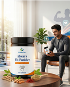 KRIDHVIKA ALWAYS FIT Men’s Health Ayurvedic Powder for Energy, Stamina & Physical Performance Support | Herbal Daily Wellness Formula | Take 3 gm Twice Daily with Water | 100 gm