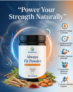 KRIDHVIKA ALWAYS FIT Men’s Health Ayurvedic Powder for Energy, Stamina & Physical Performance Support | Herbal Daily Wellness Formula | Take 3 gm Twice Daily with Water | 100 gm