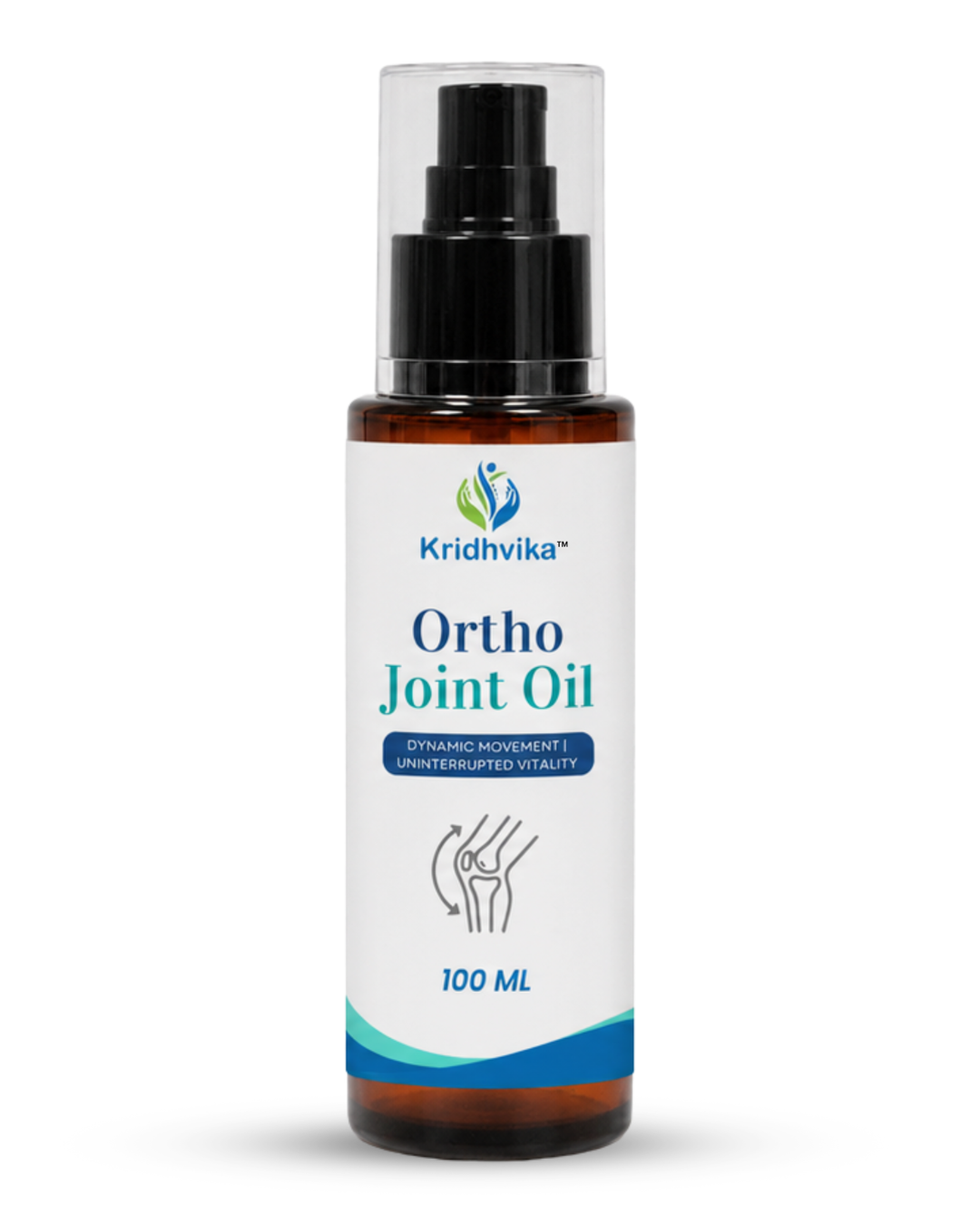 KRIDHVIKA ORTHO JOINT OIL Ayurvedic Pain Relief Massage Oil for Joint, Knee & Muscle Comfort | Fast Absorption Herbal Formula | Apply Gently on Affected Area | 100 ml